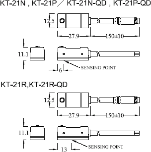 Kita KT-21R Sensor Reed Switch DC/AC 5-240Volt 100mA 10Watt KT21R 